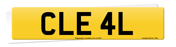 Registration number CLE 4L